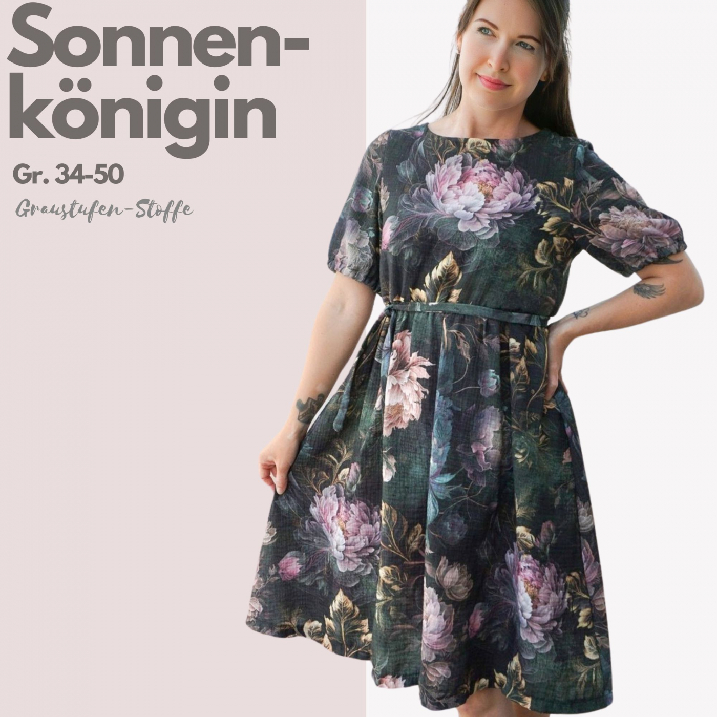 PDF-Schnittmuster: Kleid Hailey in den Gr. 34 - 50